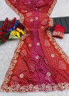 JK 245 Chinon Silk Bandhej Print Saree Best Wholesale Shop In Surat